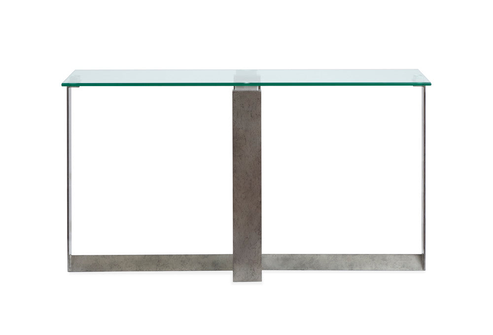 Magnussen - Holden Aged Pewter And Chrome Pucks Rectangular Sofa Table - T6456-73 view 3