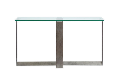 Magnussen - Holden Aged Pewter And Chrome Pucks Rectangular Sofa Table - T6456-73 view 3