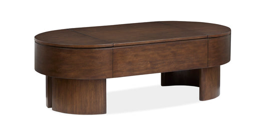 Magnussen - Holloway Toasted Almond Oval Lift Top Cocktail Table - T6501-50 view 2