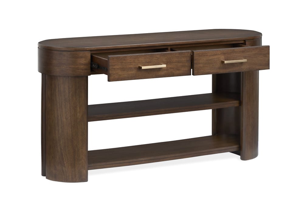Magnussen - Holloway Toasted Almond Oval Sofa Table - T6501-77 view 6