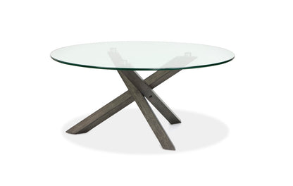 Magnussen - Jax Carbon Shadow And Chrome Round Cocktail Table With 2 End Tables - T6452-45-KIT1 view 3
