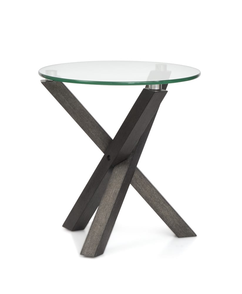 Magnussen - Jax Carbon Shadow And Chrome Round End Table - T6452-05 view 4