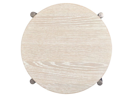 Magnussen - Jennings Edgecomb Grey And Weathered Antique Nickel Round Accent Table - T5927-35 view 6