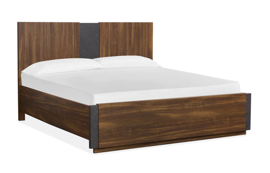 Magnussen - Jensen Tavern Brown Queen Panel Bed 2 Nightstands Double Drawer Dresser With Landscape Mirror And Door Chest - B6306-54-KIT6 view 2