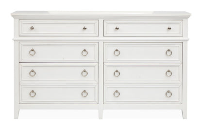 Magnussen - Juniper Hill Whisper White Cal.King Panel Storage Bed And Double Drawer Dresser With Landscape Mirror - B6478-74A-KIT3 view 6