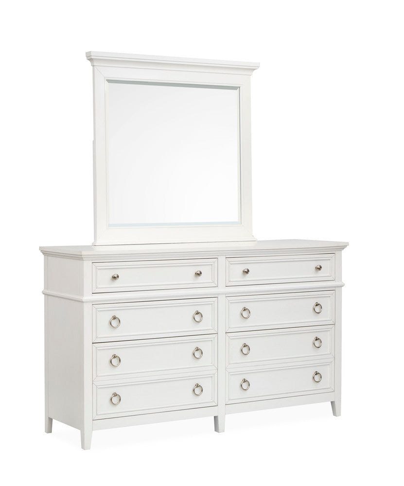 Magnussen - Juniper Hill Whisper White Double Drawer Dresser With Landscape Mirror - B6478-2240 view 1