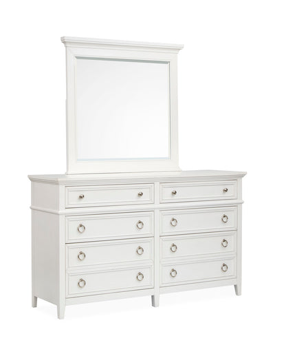 Magnussen - Juniper Hill Whisper White Double Drawer Dresser With Landscape Mirror - B6478-2240 view 1