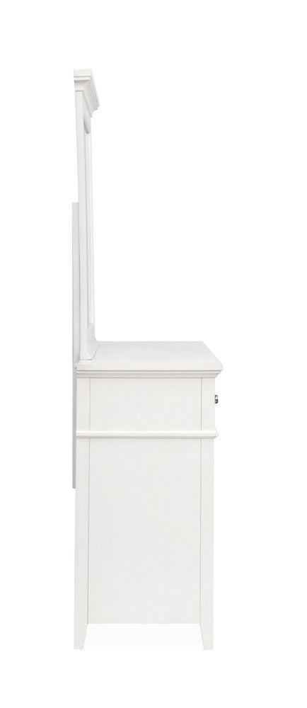 Magnussen - Juniper Hill Whisper White Double Drawer Dresser With Landscape Mirror - B6478-2240 view 3