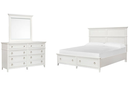 Magnussen - Juniper Hill Whisper White King Panel Storage Bed And Double Drawer Dresser With Landscape Mirror - B6478-64A-KIT3 view 1