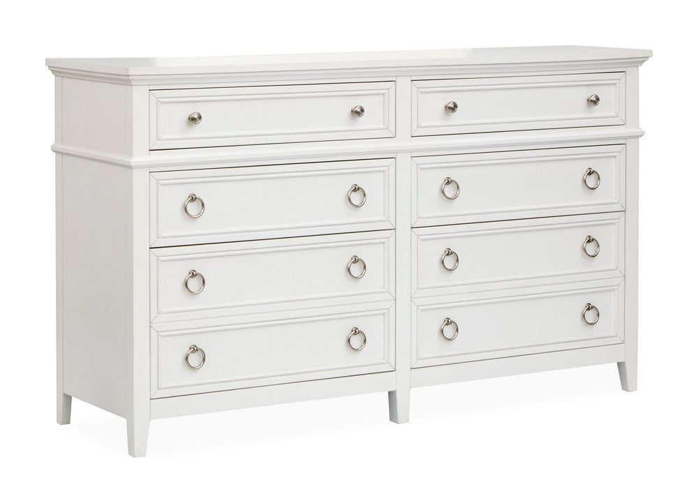 Magnussen - Juniper Hill Whisper White King Panel Storage Bed And Double Drawer Dresser With Landscape Mirror - B6478-64A-KIT3 view 5