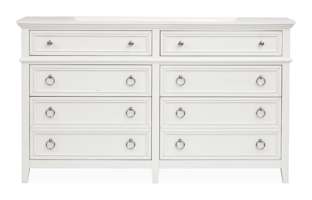 Magnussen - Juniper Hill Whisper White King Panel Storage Bed And Double Drawer Dresser With Landscape Mirror - B6478-64A-KIT3 view 6