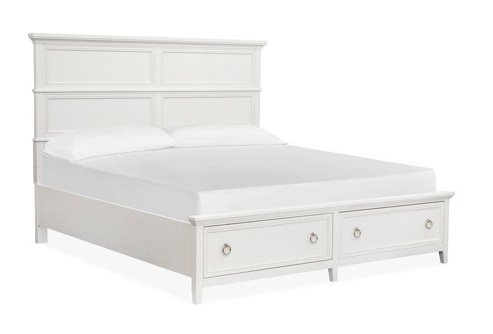 Magnussen - Juniper Hill Whisper White Queen Panel Storage Bed - B6478-54A view 1