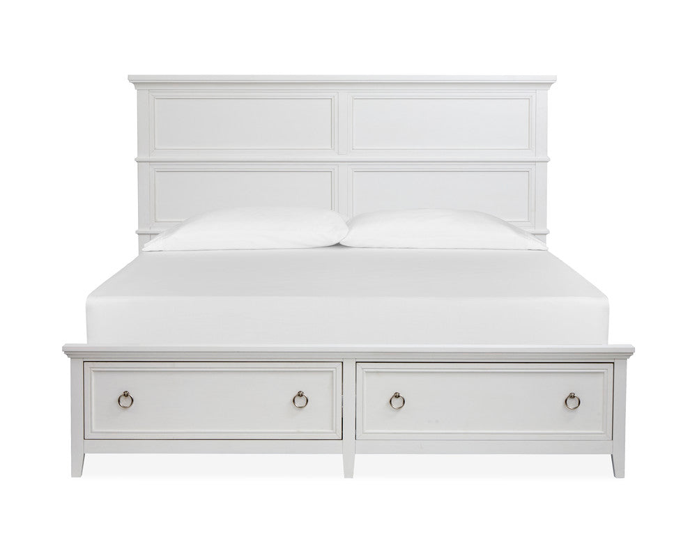 Magnussen - Juniper Hill Whisper White Queen Panel Storage Bed - B6478-54A view 2