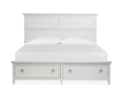 Magnussen - Juniper Hill Whisper White Queen Panel Storage Bed - B6478-54A view 2
