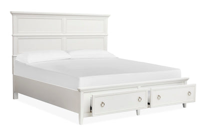 Magnussen - Juniper Hill Whisper White Queen Panel Storage Bed - B6478-54A view 4