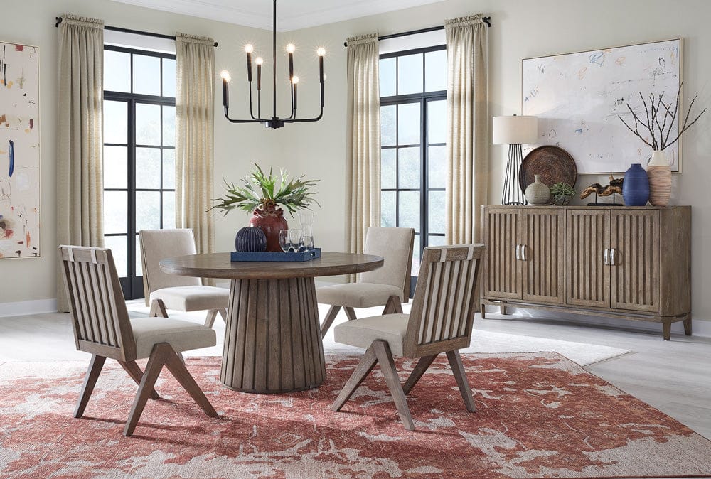 Magnussen - Kavanaugh Weathered Kona Brown Extendable Round Dining Table - D5612-24 view 4