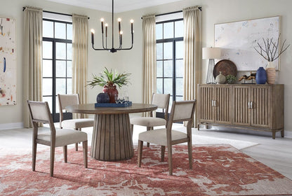 Magnussen - Kavanaugh Weathered Kona Brown Extendable Round Dining Table - D5612-24 view 5