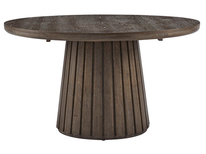 Magnussen - Kavanaugh Weathered Kona Brown Extendable Round Dining Table With 4 Host Chairs And Sideboard - D5612-24-KIT4 view 3
