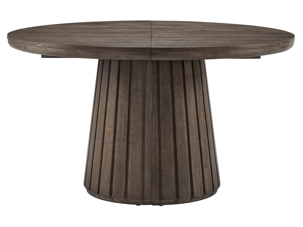 Magnussen - Kavanaugh Weathered Kona Brown Extendable Round Dining Table With 4 Host Chairs - D5612-24-KIT3 view 4