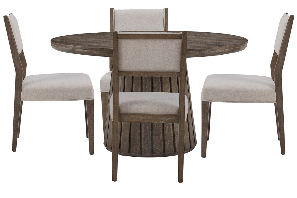 Magnussen - Kavanaugh Weathered Kona Brown Extendable Round Dining Table With 4 Side Chairs - D5612-24-KIT1 view 1