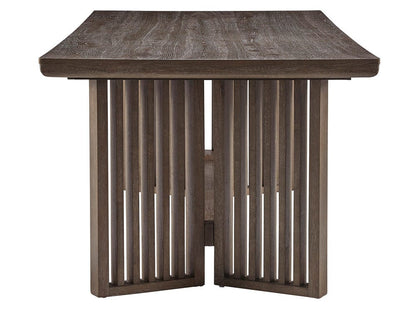 Magnussen - Kavanaugh Weathered Kona Brown Trestle Dining Table - D5612-21 view 3