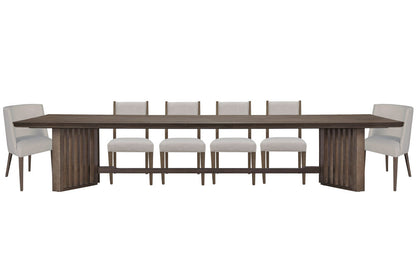 Magnussen - Kavanaugh Weathered Kona Brown Trestle Dining Table With 4 Side Chairs And 2 Host Chairs - D5612-21-KIT9 view 1