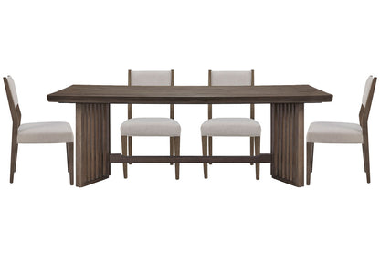 Magnussen - Kavanaugh Weathered Kona Brown Trestle Dining Table With 4 Side Chairs - D5612-21-KIT1 view 1