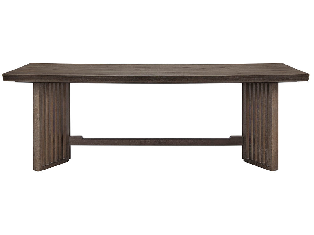 Magnussen - Kavanaugh Weathered Kona Brown Trestle Dining Table With 6 Side Chairs 2 Host Chairs And Sideboard - D5612-21-KIT12 view 3