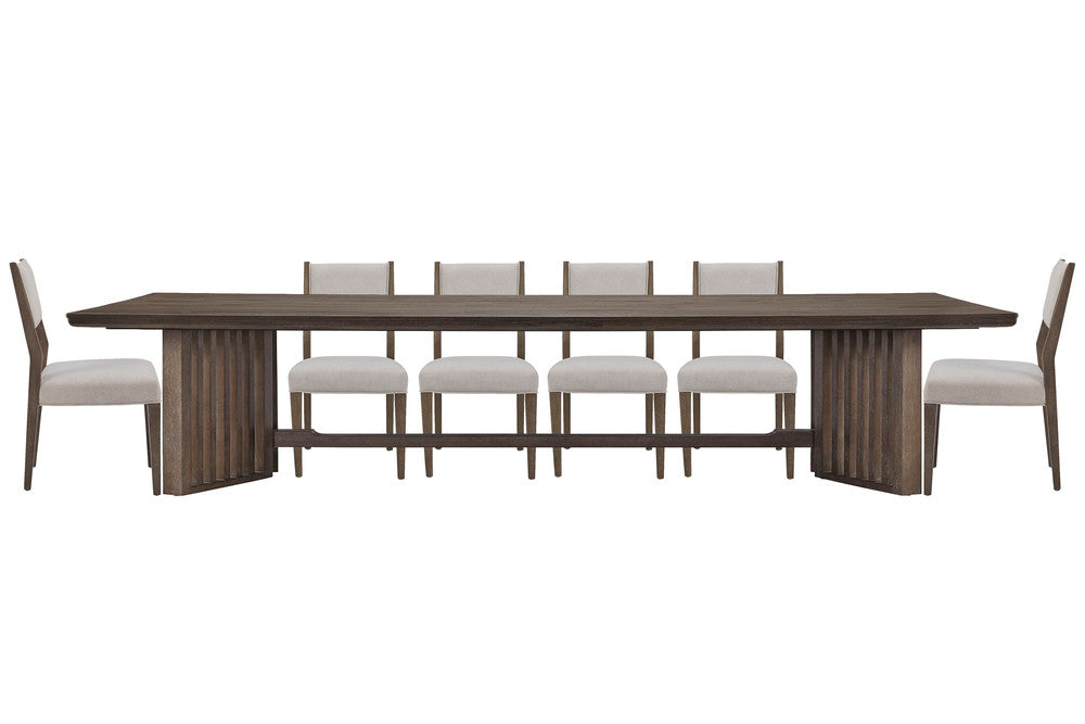 Magnussen - Kavanaugh Weathered Kona Brown Trestle Dining Table With 6 Side Chairs - D5612-21-KIT3 view 1