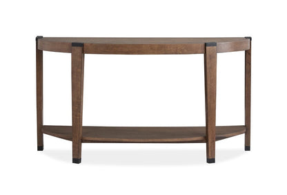 Magnussen - Kaysen Wallaby And Matte Black Demilune Sofa Table - T5817-75 view 5