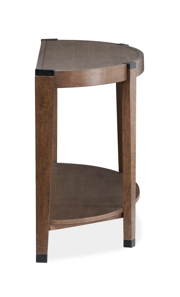 Magnussen - Kaysen Wallaby And Matte Black Demilune Sofa Table - T5817-75 view 6