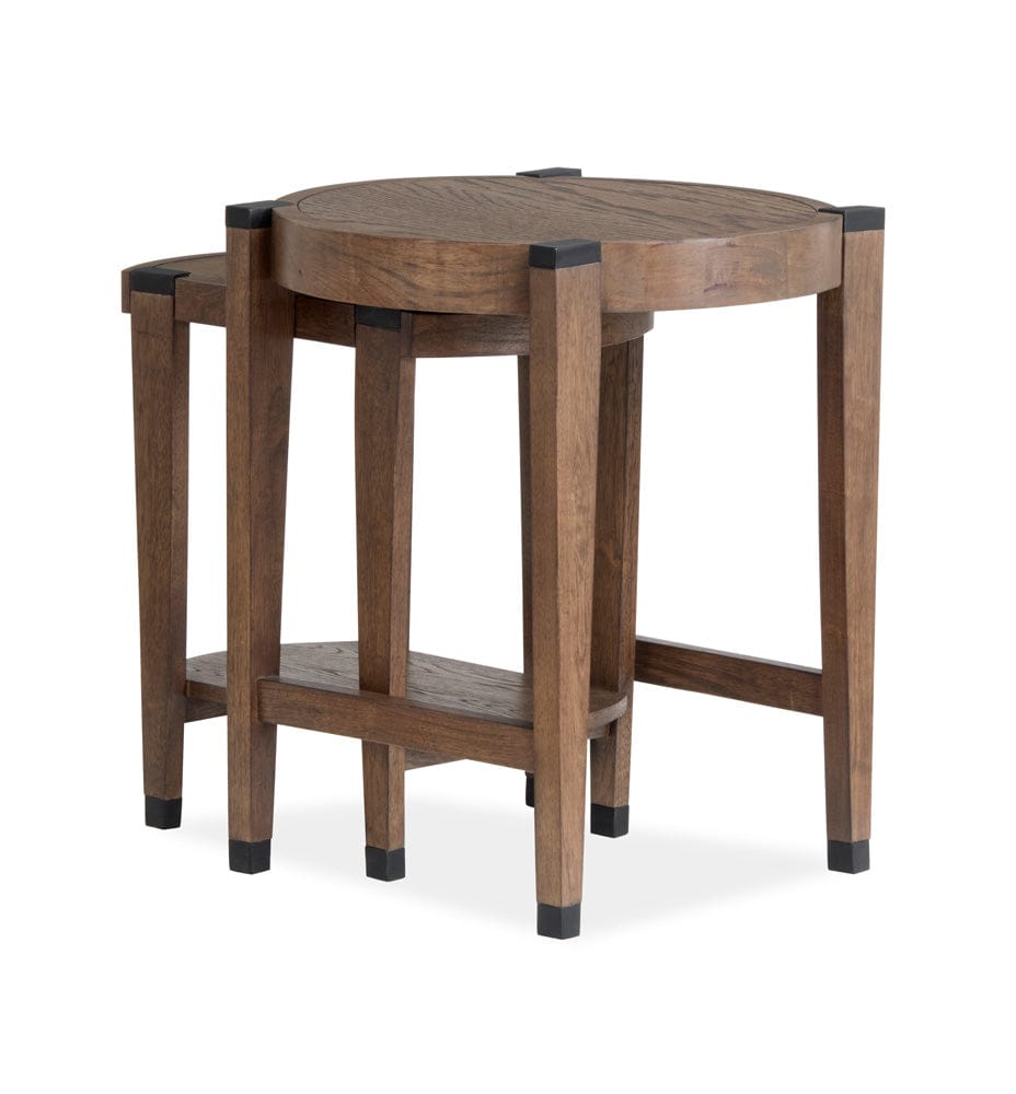 Magnussen - Kaysen Wallaby And Matte Black Nesting End Table - T5817-12 view 3