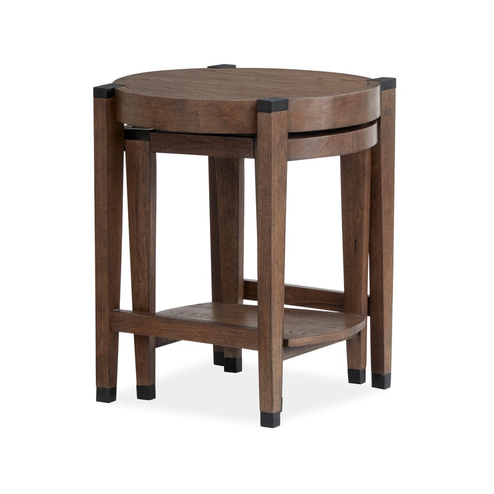 Magnussen - Kaysen Wallaby And Matte Black Nesting End Table - T5817-12 view 4