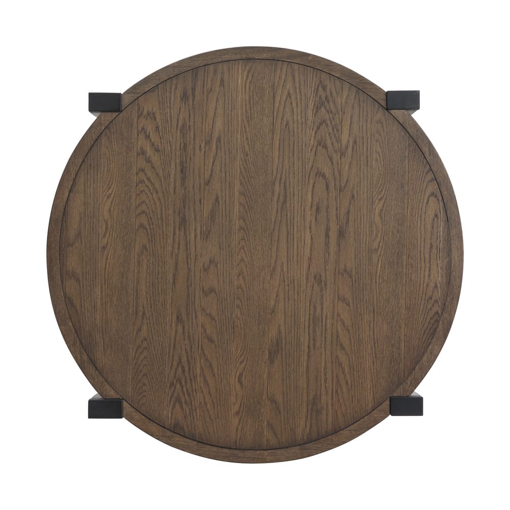 Magnussen - Kaysen Wallaby And Matte Black Round Cocktail Table With 2 Nesting End Table And Demilune Sofa Table - T5817-45KIT3 view 8