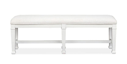 Magnussen - Kingston Whisper White And Cerused Nutmeg Bench - D6407-68 view 2