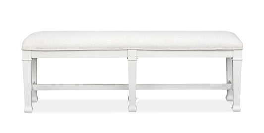 Magnussen - Kingston Whisper White And Cerused Nutmeg Bench - D6407-68 view 2