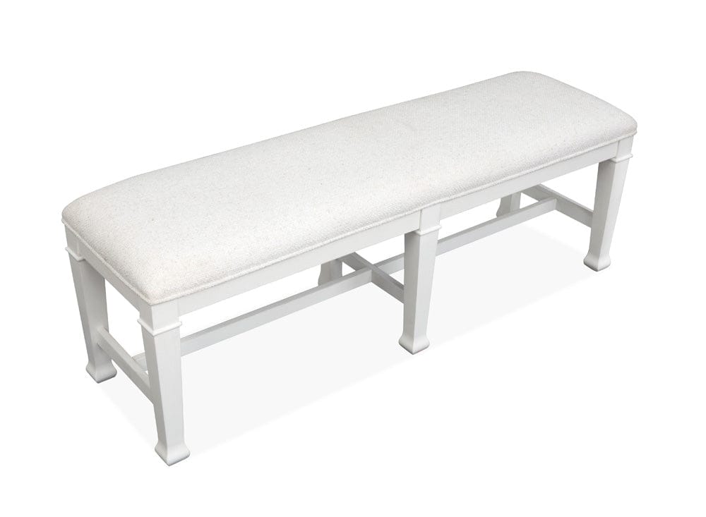 Magnussen - Kingston Whisper White And Cerused Nutmeg Bench - D6407-68 view 4