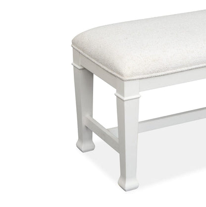 Magnussen - Kingston Whisper White And Cerused Nutmeg Bench - D6407-68 view 5