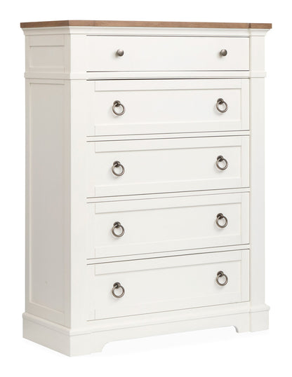 Magnussen - Kingston Whisper White And Cerused Nutmeg Drawer Chest - B6407-10 view 1