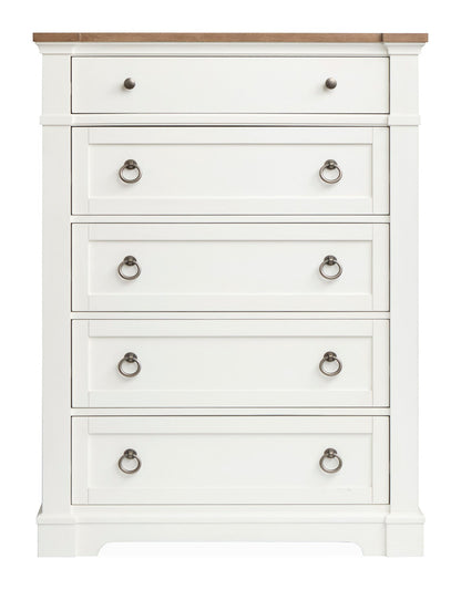 Magnussen - Kingston Whisper White And Cerused Nutmeg Drawer Chest - B6407-10 view 2