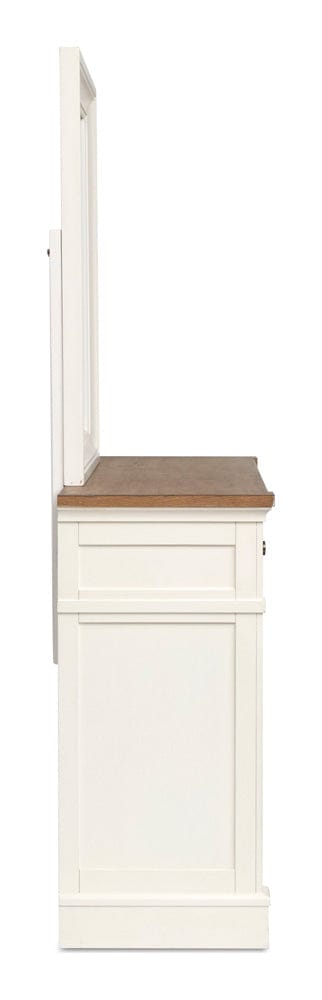 Magnussen - Kingston Whisper White And Cerused Nutmeg Drawer Dresser With Landscape Mirror - B6407-2040 view 3