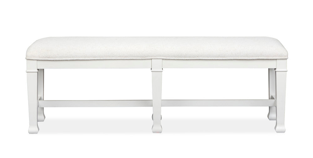 Magnussen - Kingston Whisper White And Cerused Nutmeg Extendable Rectangular Dining Table With 2 Benches And Credenza - D6407-21-KIT24 view 6