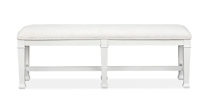 Magnussen - Kingston Whisper White And Cerused Nutmeg Extendable Rectangular Dining Table With 2 Benches - D6407-21-KIT23 view 6
