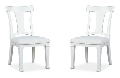 Magnussen - Kingston Whisper White And Cerused Nutmeg Extendable Trestle Dining Table With 6 Side Chairs - D6407-21-KIT3 view 5