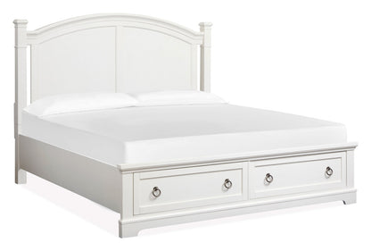 Magnussen - Kingston Whisper White And Cerused Nutmeg King Panel Storage Bed - B6407-64A view 1