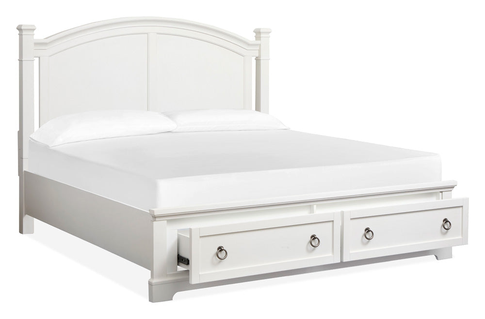 Magnussen - Kingston Whisper White And Cerused Nutmeg King Panel Storage Bed - B6407-64A view 2