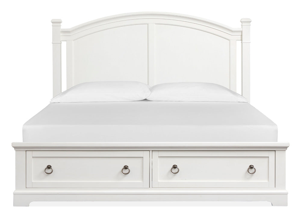 Magnussen - Kingston Whisper White And Cerused Nutmeg King Panel Storage Bed - B6407-64A view 3