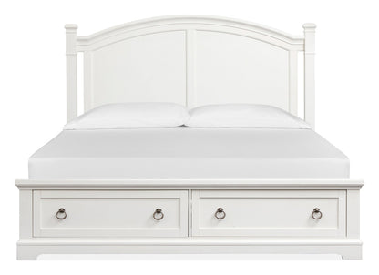 Magnussen - Kingston Whisper White And Cerused Nutmeg King Panel Storage Bed - B6407-64A view 3