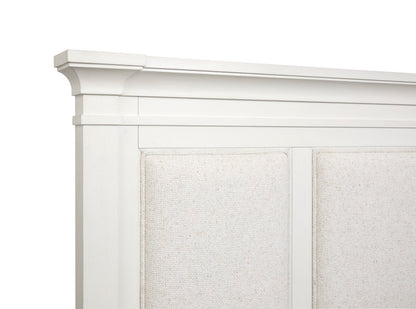 Magnussen - Kingston Whisper White And Cerused Nutmeg King Upholstered Panel Bed - B6407-65 view 3