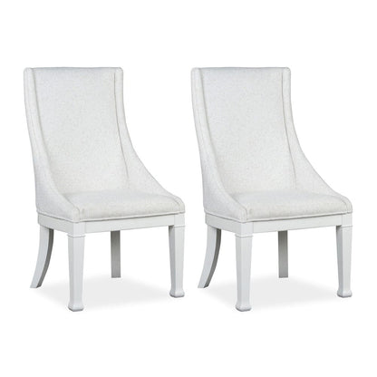 Magnussen - Kingston Whisper White And Cerused Nutmeg Upholstered Host Chair Two Pack - D6407-66 view 1